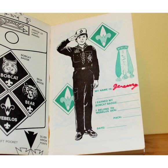 1982 Printing of 1967 Webelos Scout Book, Paperback, Scout's Honor, Memorablia - Picture 4 of 5